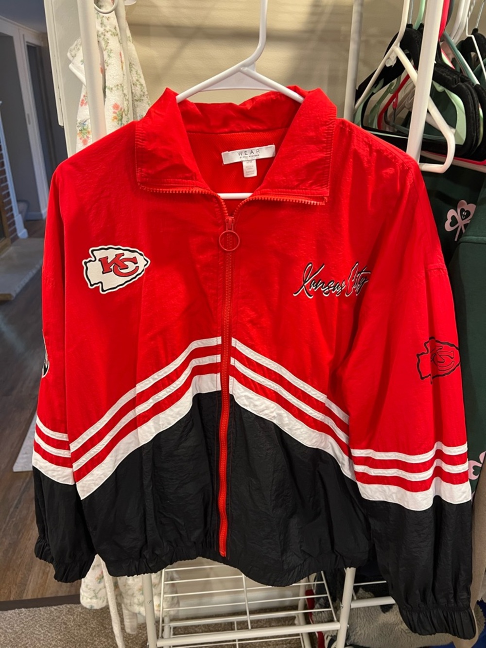 WEAR by Erin Andrews Bright Red Zip Jacket